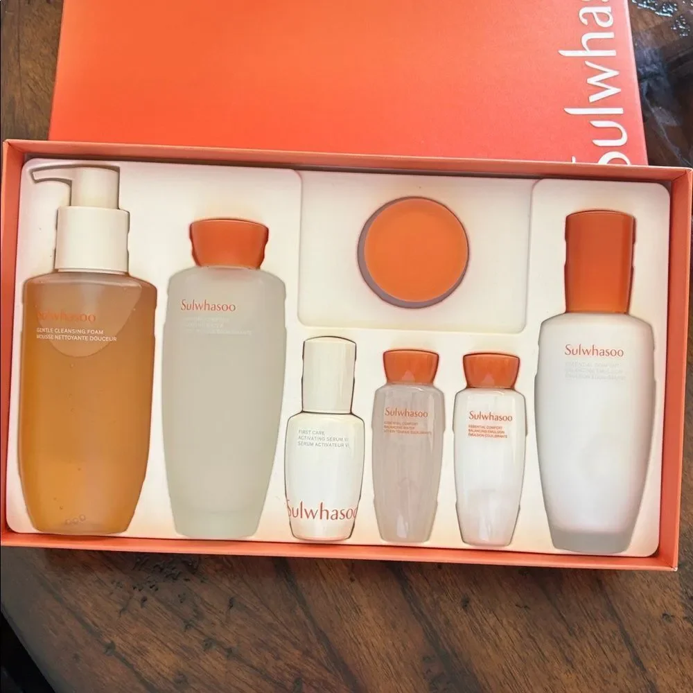 NEW Sulwhasoo Moisturizing Rejuvenating Skin Soothing 7-piece Full size